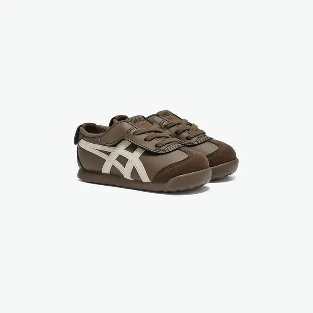 ASICS Beige Green Low-Top Lace-Up Lifestyle Sneakers