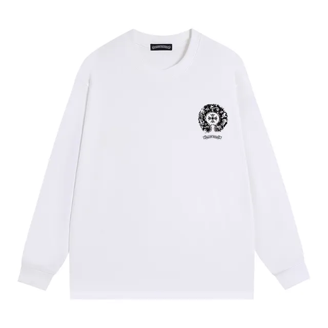 Chrome Hearts Graphic Print Long-Sleeve Crewneck T-Shirt