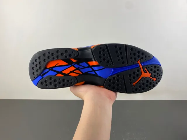 Air Jordan 8 Black Orange Blue Basketball Shoes