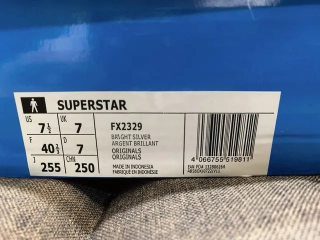 Adidas Superstar White and Gray Lifestyle Sneakers