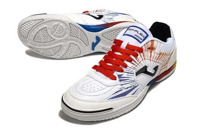 Joma Top-Plex White Blue Synthetic Upper Sneakers