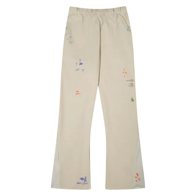 Gallery Dept Paint-Splatter Flared Elastic-Waist Pants