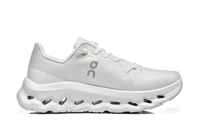 On Cloudmonster White Running Shoes
