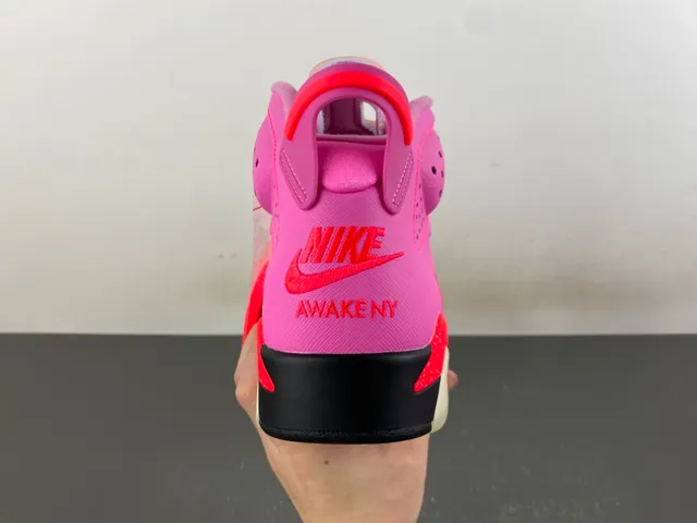 Air Jordan 6 Pink and Red High-Top Basketball Shoes