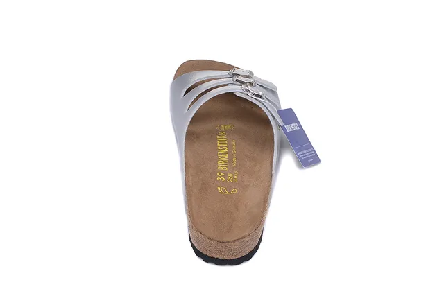 Birkenstock Arizona Metallic Silver Casual Sandals