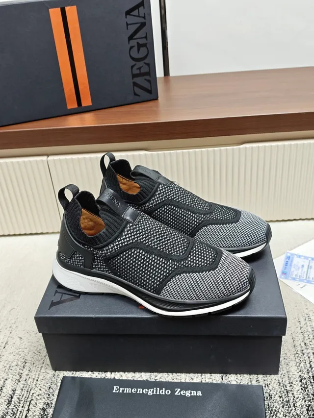 Zegna Knit Slip-On Lifestyle Sneakers