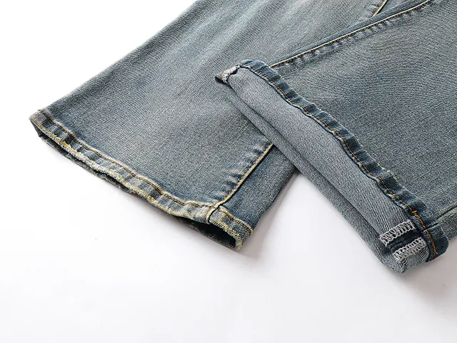 Purple Brand Distressed Light-Wash Flared Jeans