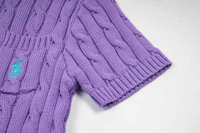 Polo Ralph Lauren Cable Knit Short-Sleeve Sweater