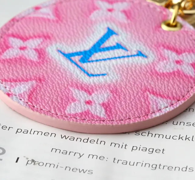 Louis Vuitton Pink Blue Circular Fabric Crossbody Bag
