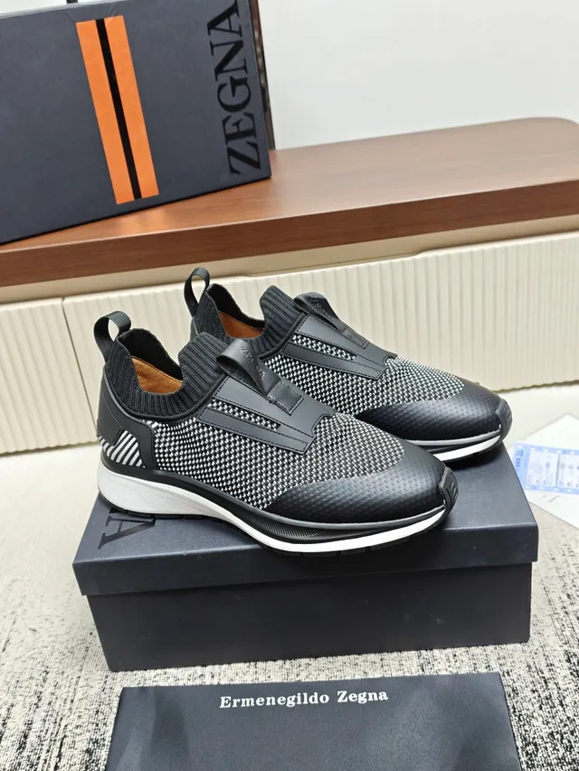 Zegna Slip-On Knit Lifestyle Sneaker