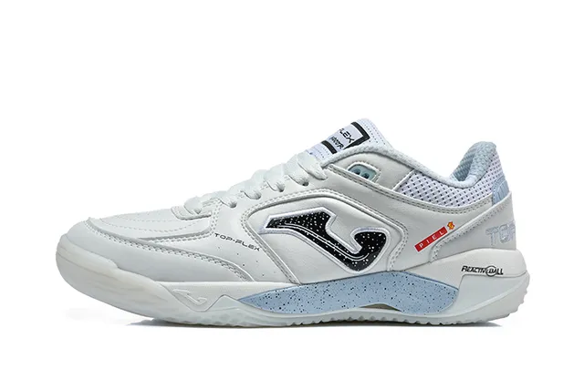 Joma Top Flex White Blue Synthetic-Mesh Upper Lifestyle Sneakers