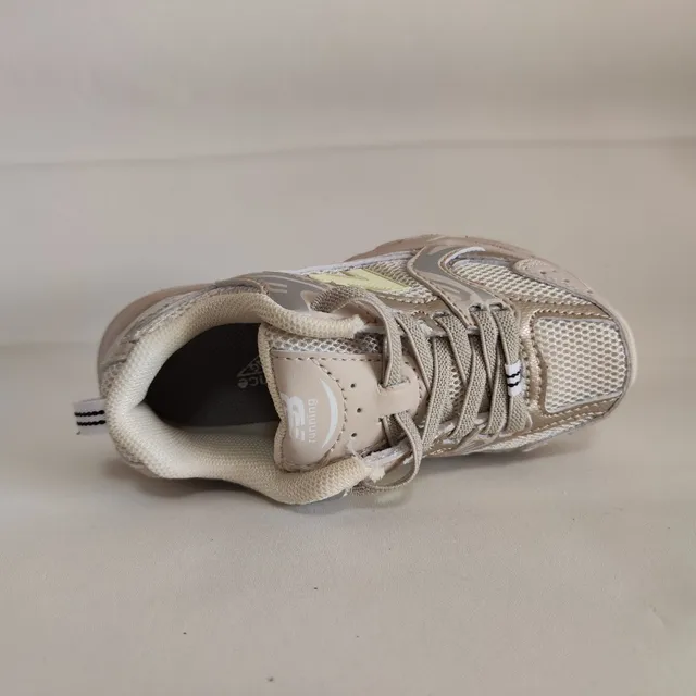 New Balance 9060 Beige Silver Chunky Sneakers