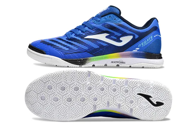 Joma Regate White Blue Low-Top Synthetic-Mesh Upper Sneakers