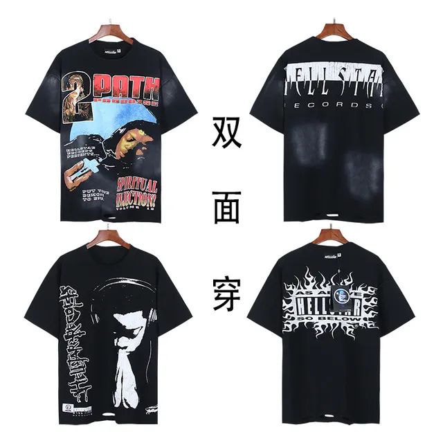 Hellstar Graphic Print Double-Sided T-Shirt