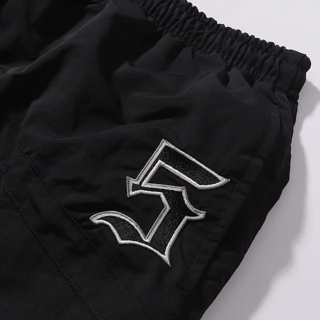 Relaxed-Fit Graphic Embroidered Pants
