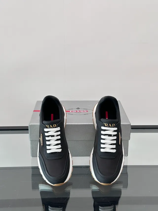 Prada Cloudbust Black White Gum Lifestyle Sneakers