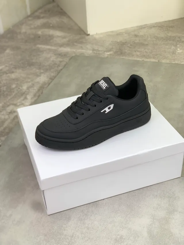 Diesel Black Platform Lifestyle Sneaker