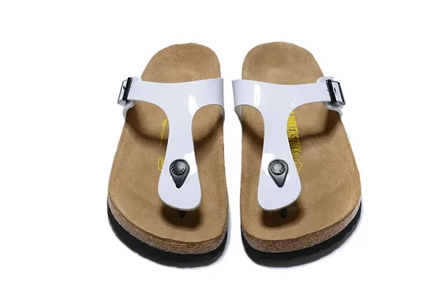Birkenstock Arizona White Glossy Thong Casual Sandal
