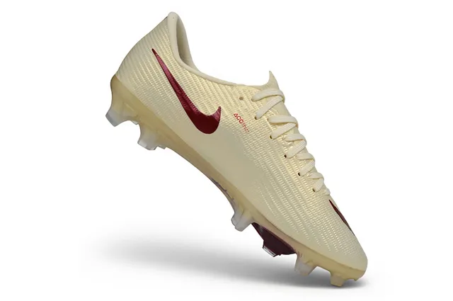 Nike Phantom GT Flyweave Ultra Cream and Burgundy Firm-Ground Soccer Shoes