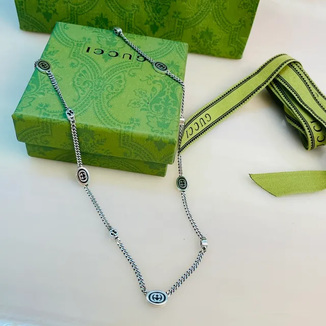 Gucci GG Marmont Oval Logo Curb Chain Bracelets