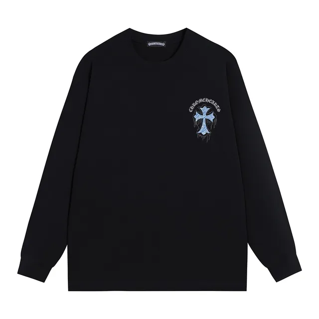 Chrome Hearts Cross Graphic Black Long-Sleeve T-Shirt