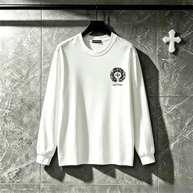 Chrome Hearts Graphic Print Long-Sleeve Crewneck T-Shirt