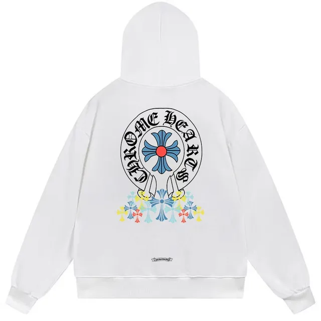 Chrome Hearts Cross Motif Embroidered Black Hoodie