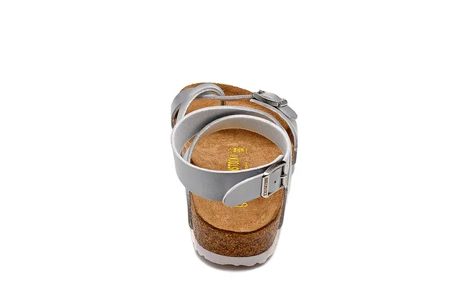 Birkenstock Arizona Metallic Silver Casual Sandals