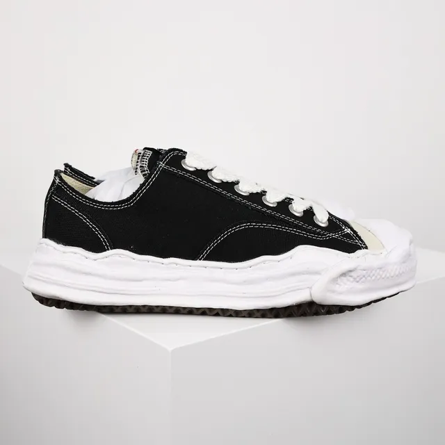 Maison Margiela Black White Deconstructed Oversized Sole Lifestyle Sneakers
