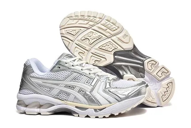 ASICS Gel-Kayano Silver Metallic Running Shoes