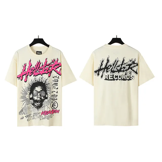 Hellstar Graphic Flame Print Oversized T-Shirt
