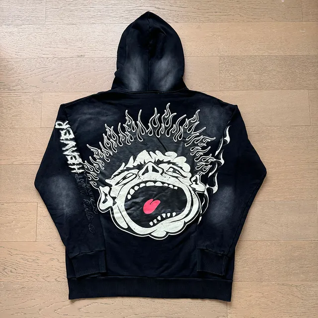 Hellstar Records Flame Graphic Red Tracksuit