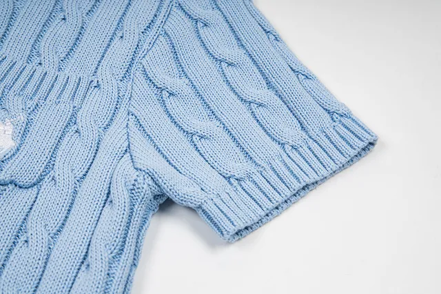 Polo Ralph Lauren Cable Knit Short-Sleeve Sweater
