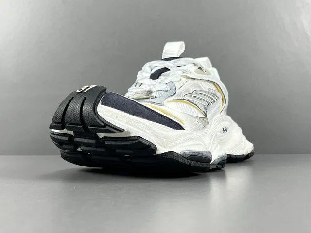 New Balance 9060 White and Black Chunky Sneakers