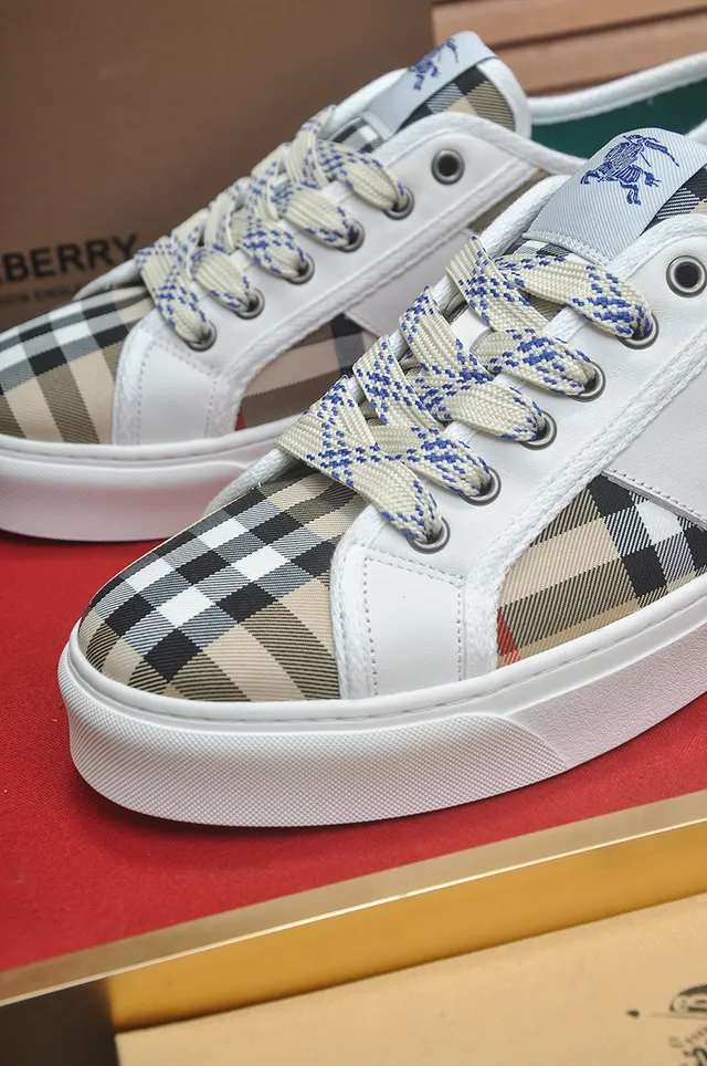 Burberry House Check Panelled White Lifestyle Sneaker