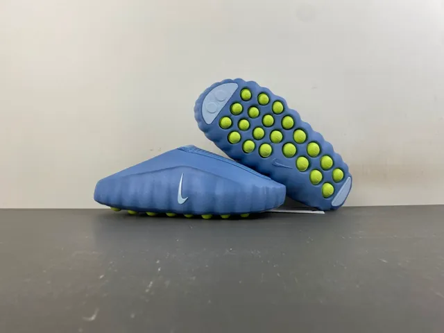 Nike Blue White Molded Foam Perforated Upper Slippers