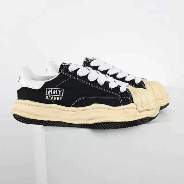 MM6 Maison Margiela Black Beige Deconstructed Sculpted Midsole Lifestyle Sneakers