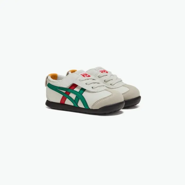 ASICS Beige Green Low-Top Lace-Up Lifestyle Sneakers