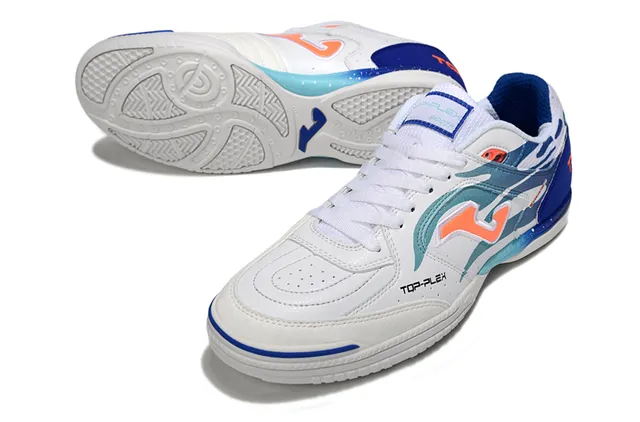 Joma Top-Plex White Blue Synthetic Upper Sneakers
