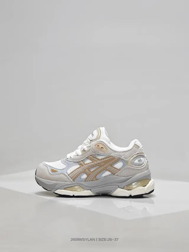ASICS White Blue Midsole Mesh And Synthetic Overlay Chunky Sneakers