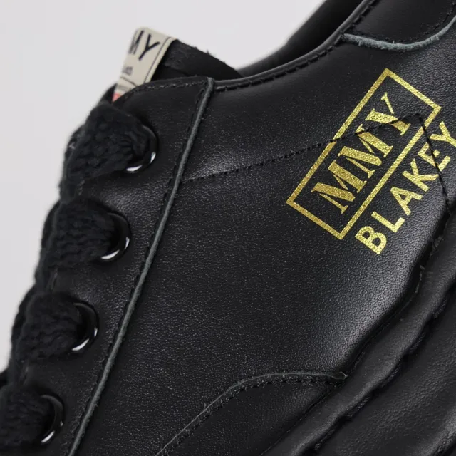 MMY Blakey Black Leather Lifestyle Sneaker