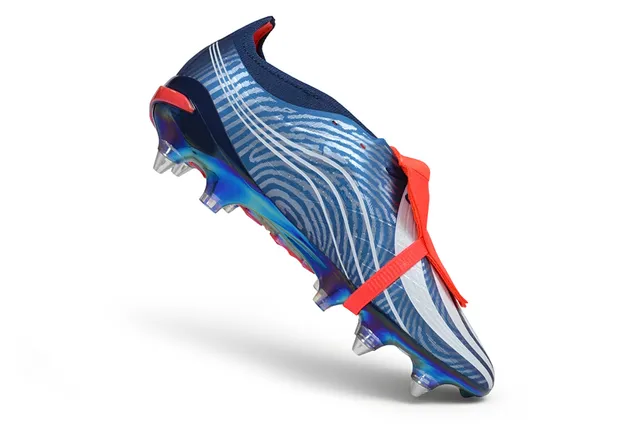 Puma Future Z Blue Red Low-Cut Holographic Sole Firm-Ground Soccer Shoes