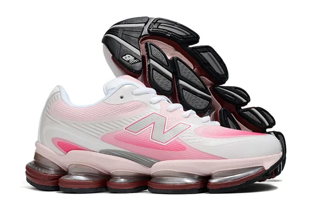 New Balance 9060 Pink and White Lifestyle Sneakers