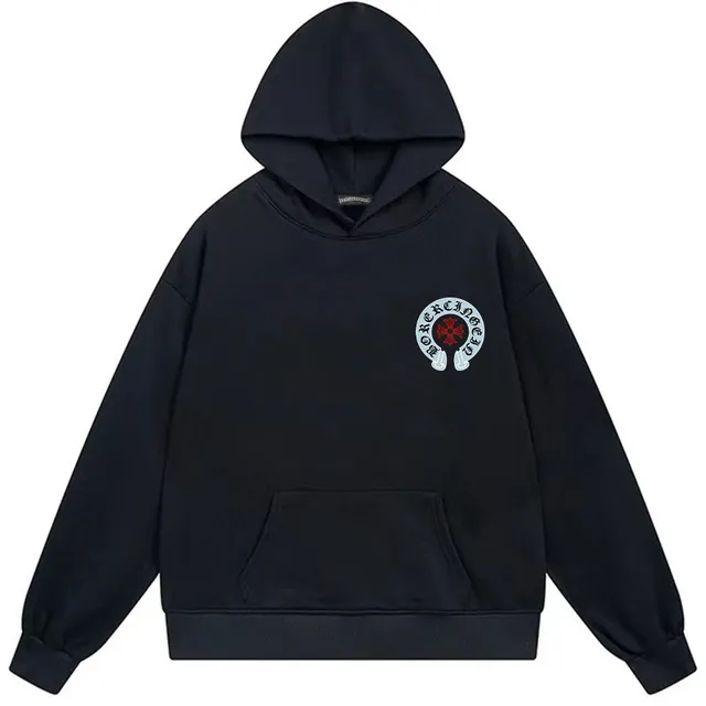 Chrome Hearts Embroidered Logo Graphic Black Hoodie