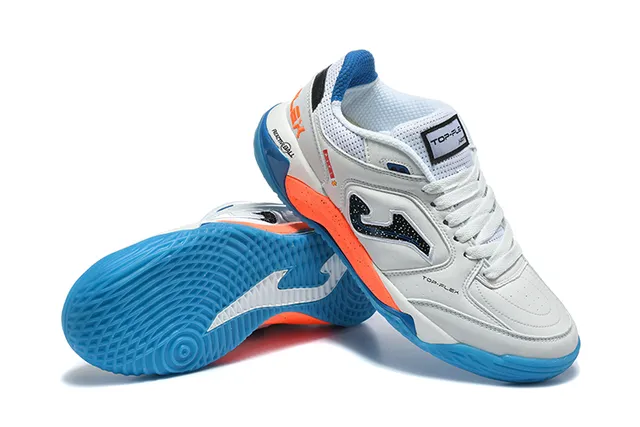 Joma Lex White Blue Low-Top Mesh-and-Synthetic Upper Sneakers