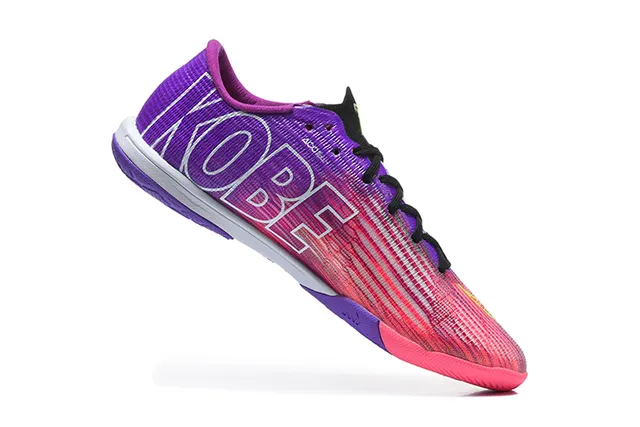 Nike Mercurial Purple Pink Low-Cut Synthetic Upper Gradient Color Blocking Indoor Soccer Shoes