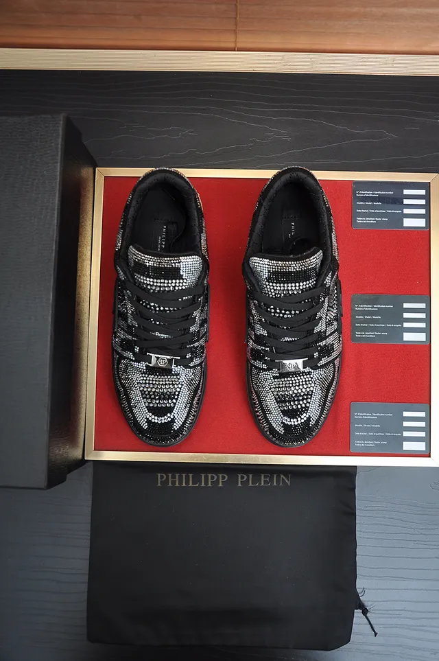 Philipp Plein Crystal-Embellished Logo Plaque Platform Lifestyle Sneakers