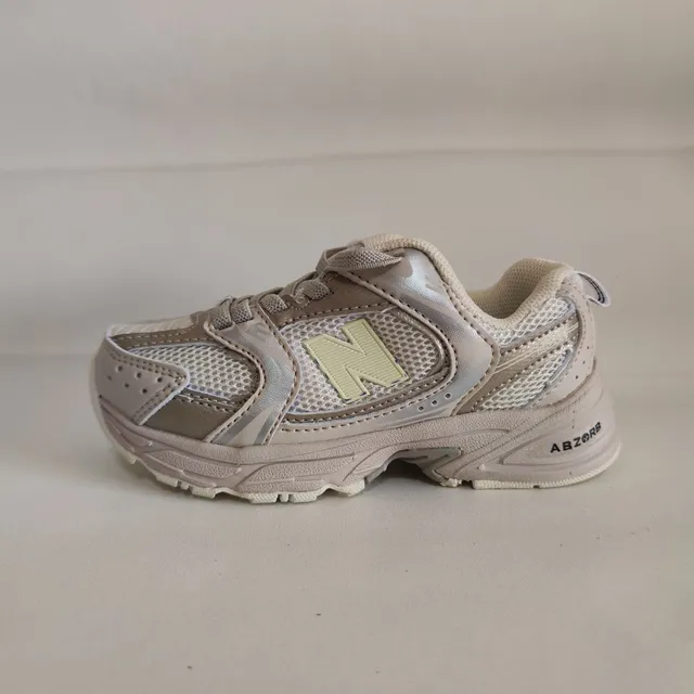 New Balance 9060 Beige Silver Chunky Sneakers