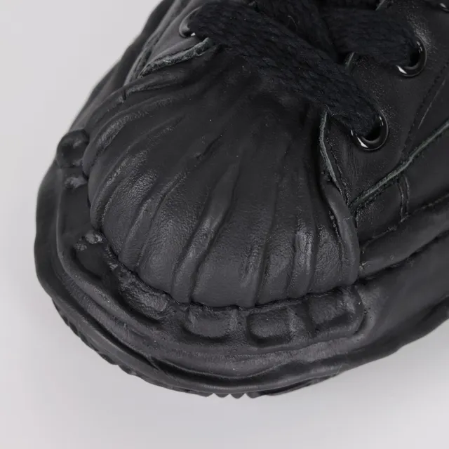 MMY Blakey Black Leather Lifestyle Sneaker