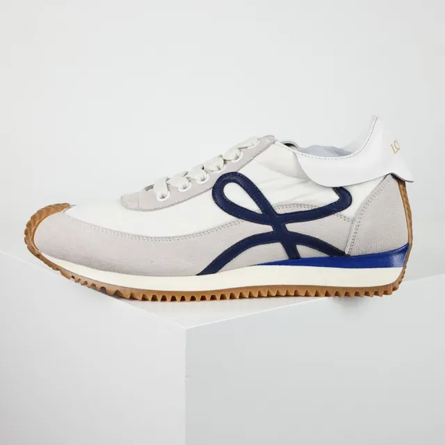 Loewe Anagram Sneaker Off-White Gray Navy Gum Lifestyle Sneakers